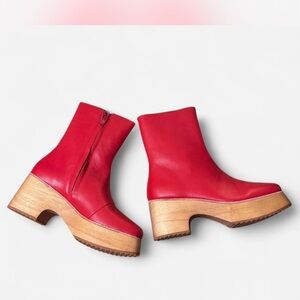Charlotte Stone ISLA boots in Vamp Red size 7
